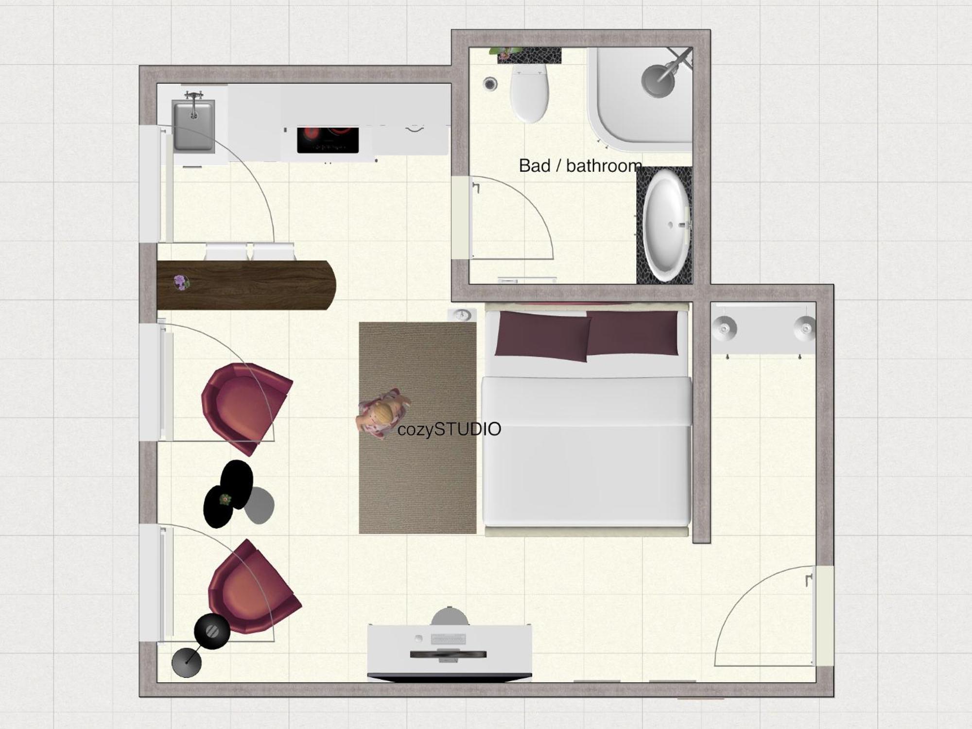 Secret Hideaways Cozystudio Superior Apartments Mit Wifi L 450M Bis Uni L Messe L Flughafen L Zoo Duisburg Habitación foto